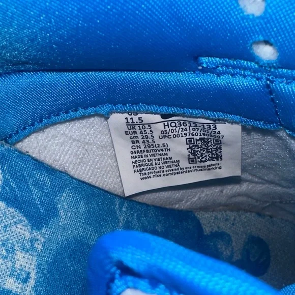 Nike Men’s size 11.5 Dunk Low SE Harlem Globetrotters - Picture 5 of 5